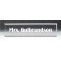 Clear Acrylic Desk Nameplate